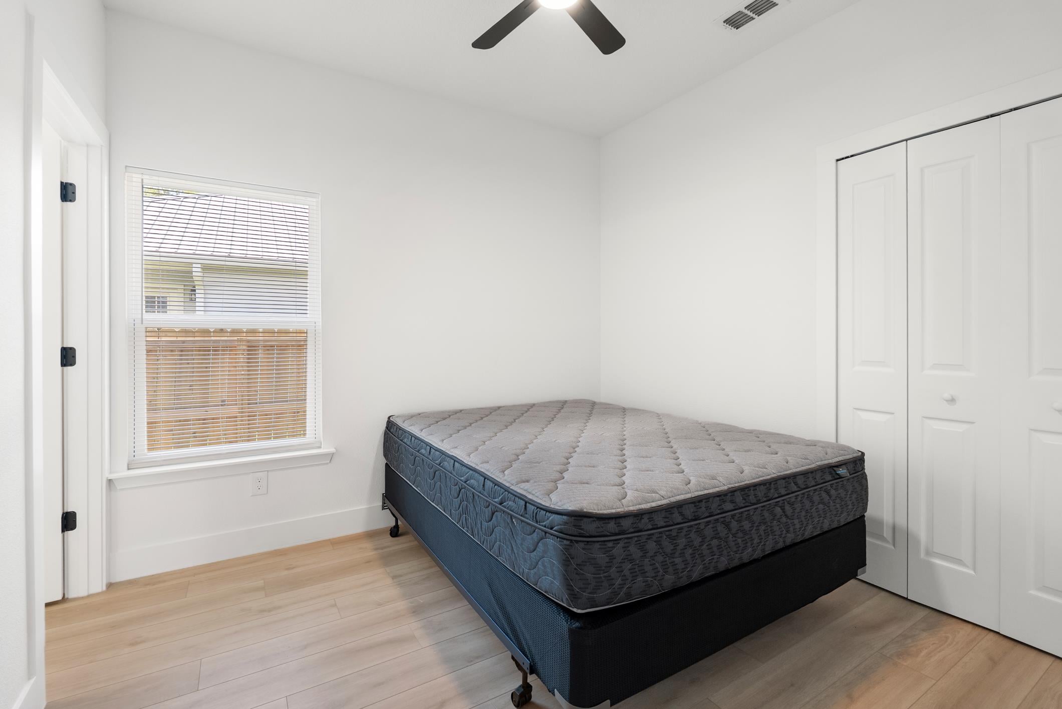 Private resident bedroom with closet