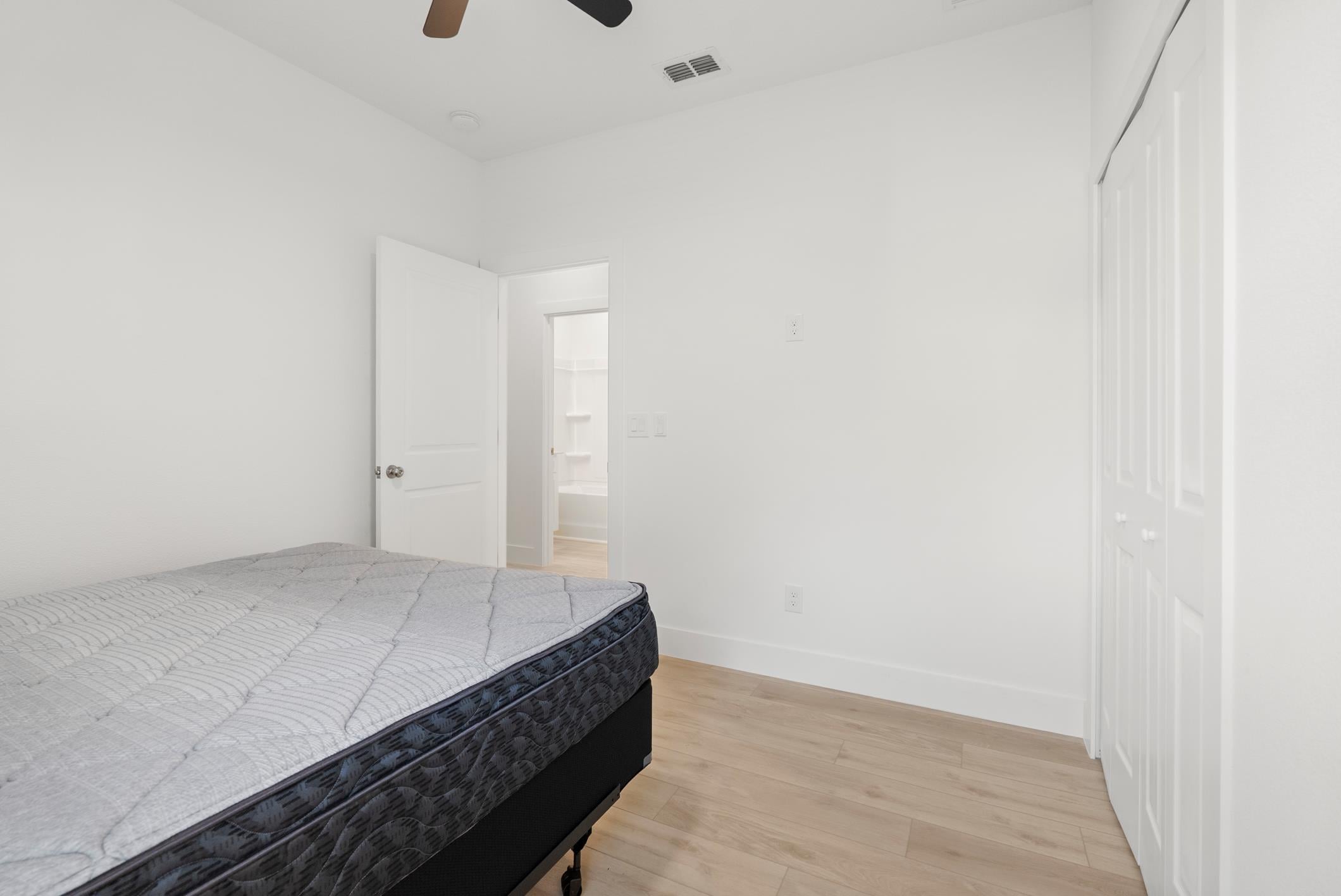 Private resident bedroom with natural light