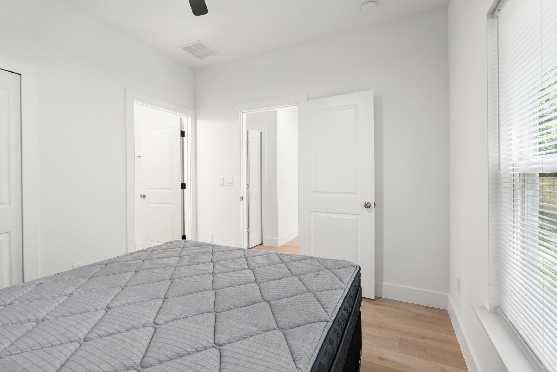 Private resident bedroom near shared spaces
